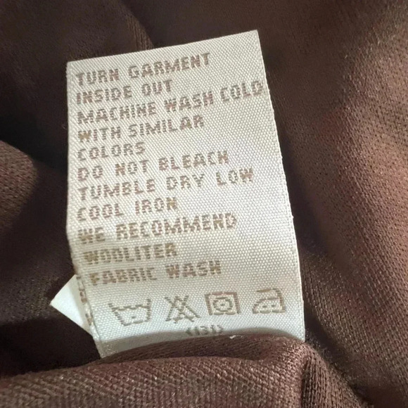 COLD WATER CREEK SKIRT BROWN WOOL TWEED ALINE MID LENGTH PLEATED SIZE 4 - Picture 13 of 13